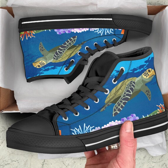 shoes with turtles on them