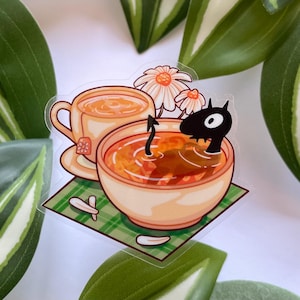 Soup Demon Devil Transparent Sticker/ Clear Vinyl Sticker /Luci Sticker