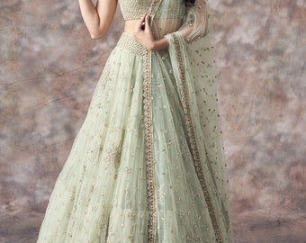party wear lehenga gown