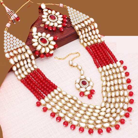 Gold plated artificial necklace best sale set