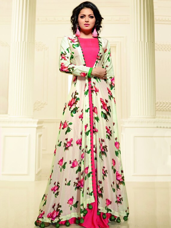 Beautiful Long Cotton jacket. | Designer dresses, Indian fashion dresses,  Kurti designs party wear