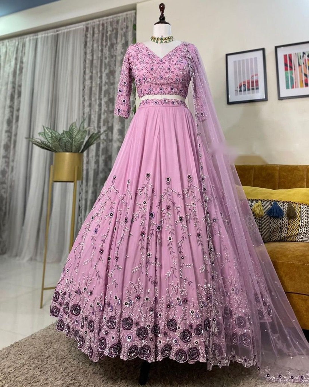 Buy Wine Color Simple Gown Design For Girls | Up To 50% Off