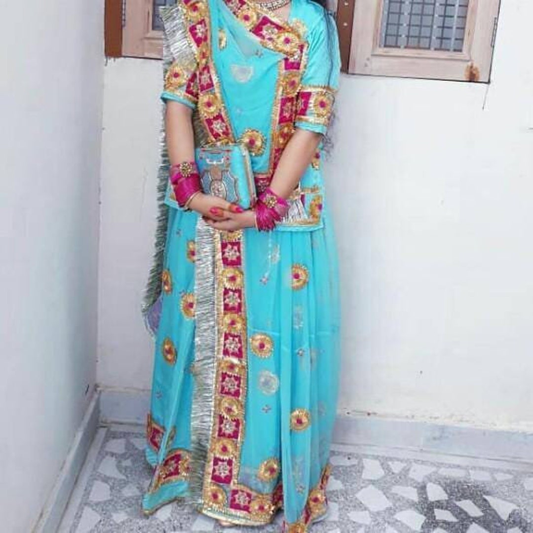 Buy Free Stiching Traditional Rajputi Poshak Rajasthani Lehenga ...