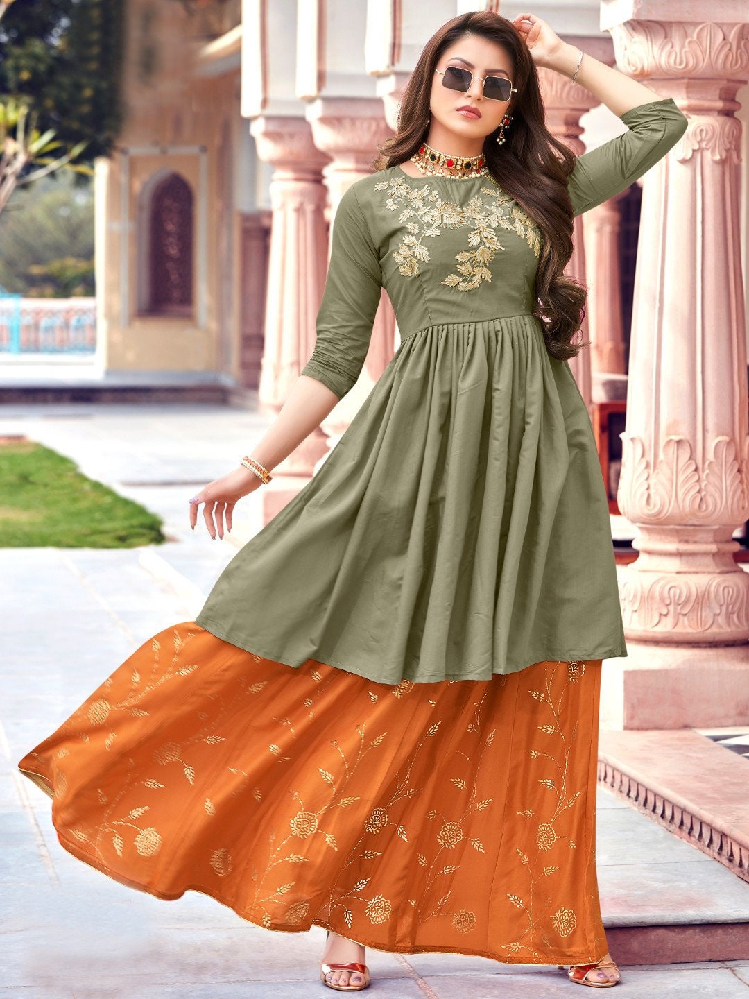 Indian Kurti For Women Ethnic Clothing Three Piece Cord Sets Women's Sets Indian  Kurta Sets at Rs 1845 | Ladies Designer Dress in Mumbai | ID: 2851077929348