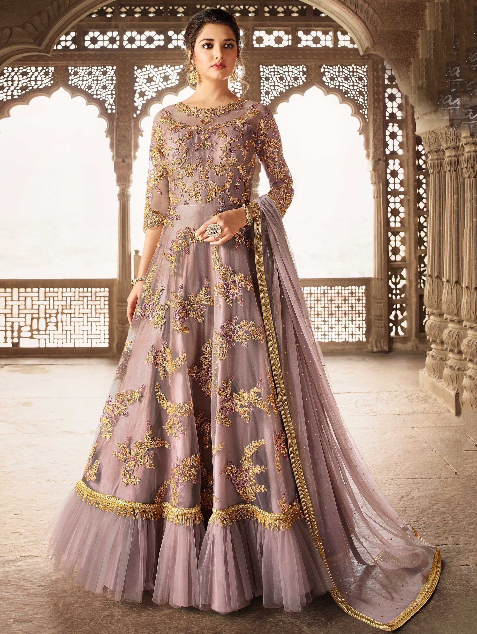 Netted churidar top
