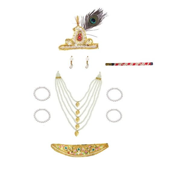 Kanha jewellery Krishna dress jewelry Kanha Costume Krishna boys dress kanha accessories. krishna dress jewelry only accessories