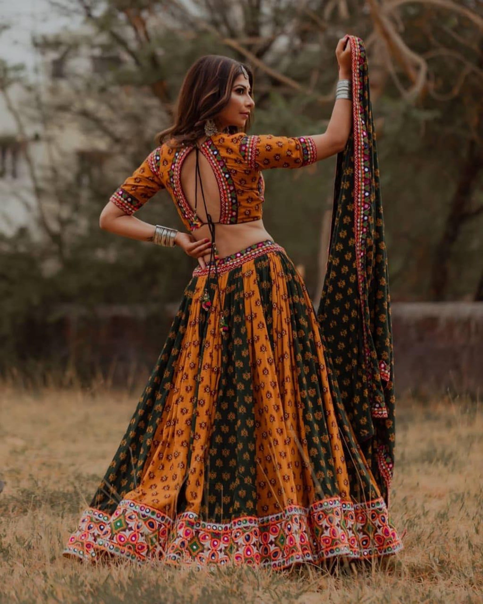 Navratri Special Designer Lehenga indische Lehenga Choli Etsy