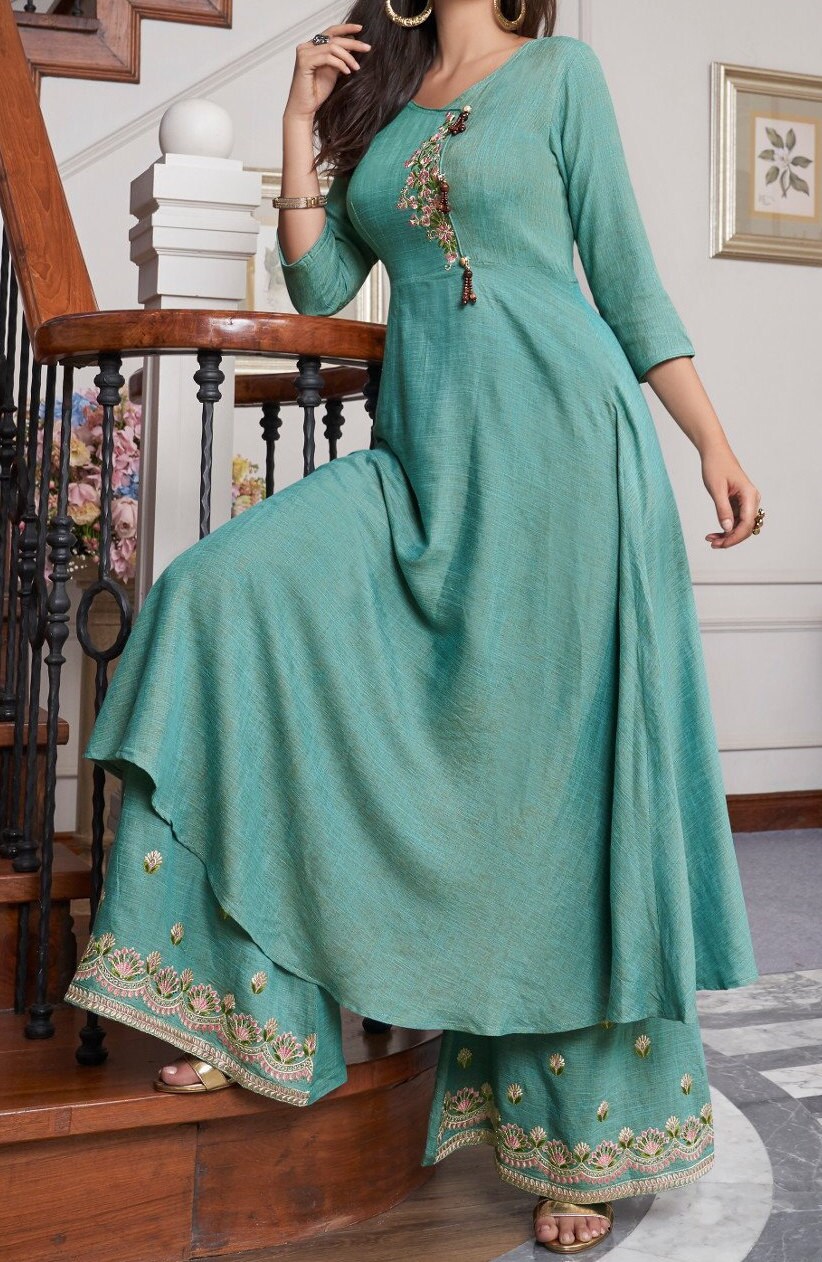 Indiana-line Kurta Palazzo Set Cotton 