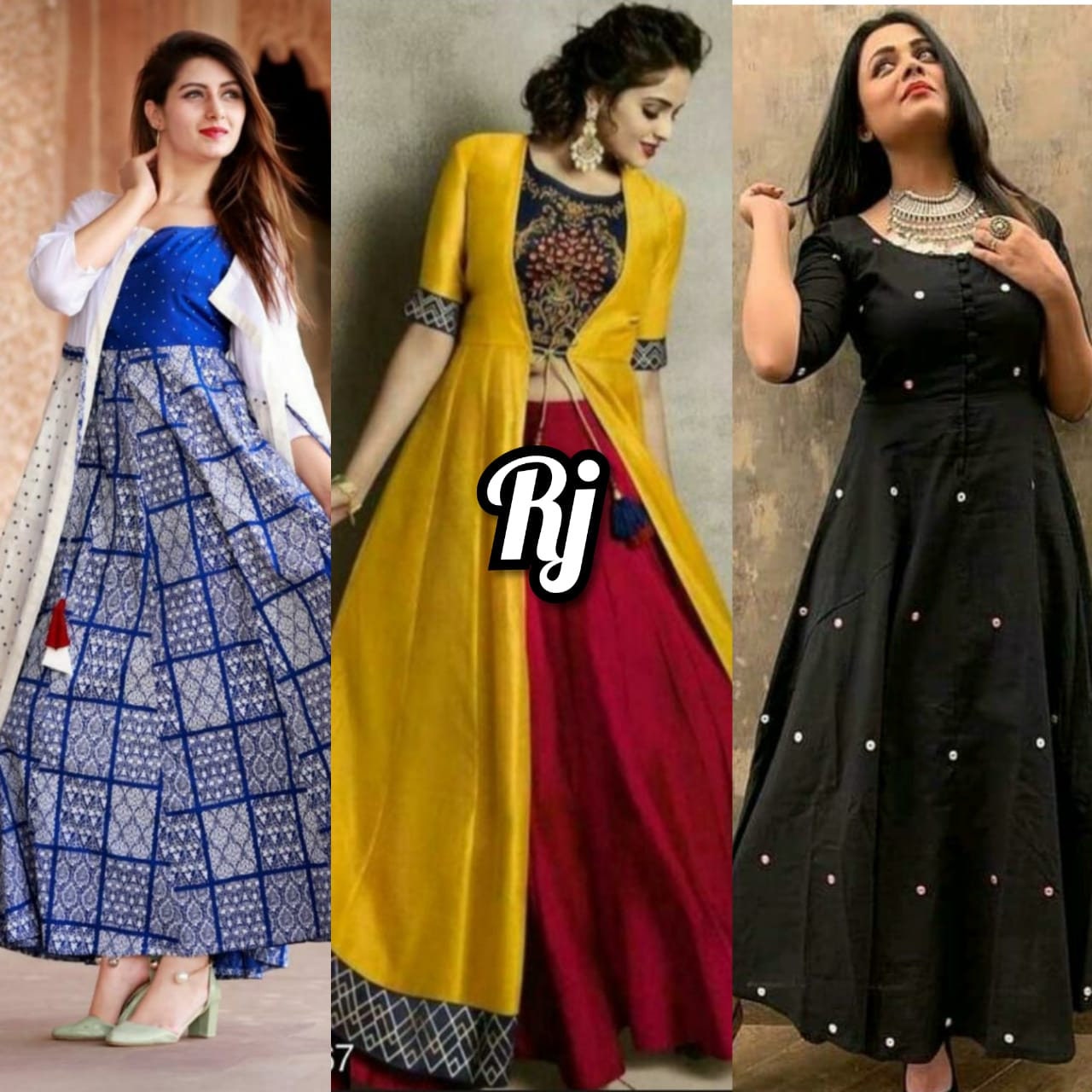 combo pack of long kurtis