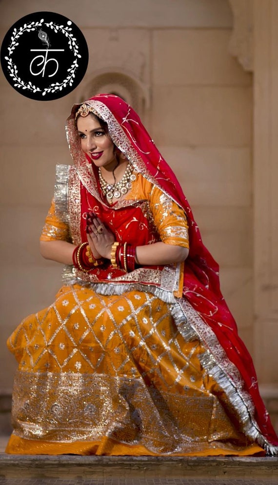 Looking for rajasthani lehenga choli Store Online with International  Courier? | Long blouse designs, White lehenga choli, Lehenga choli