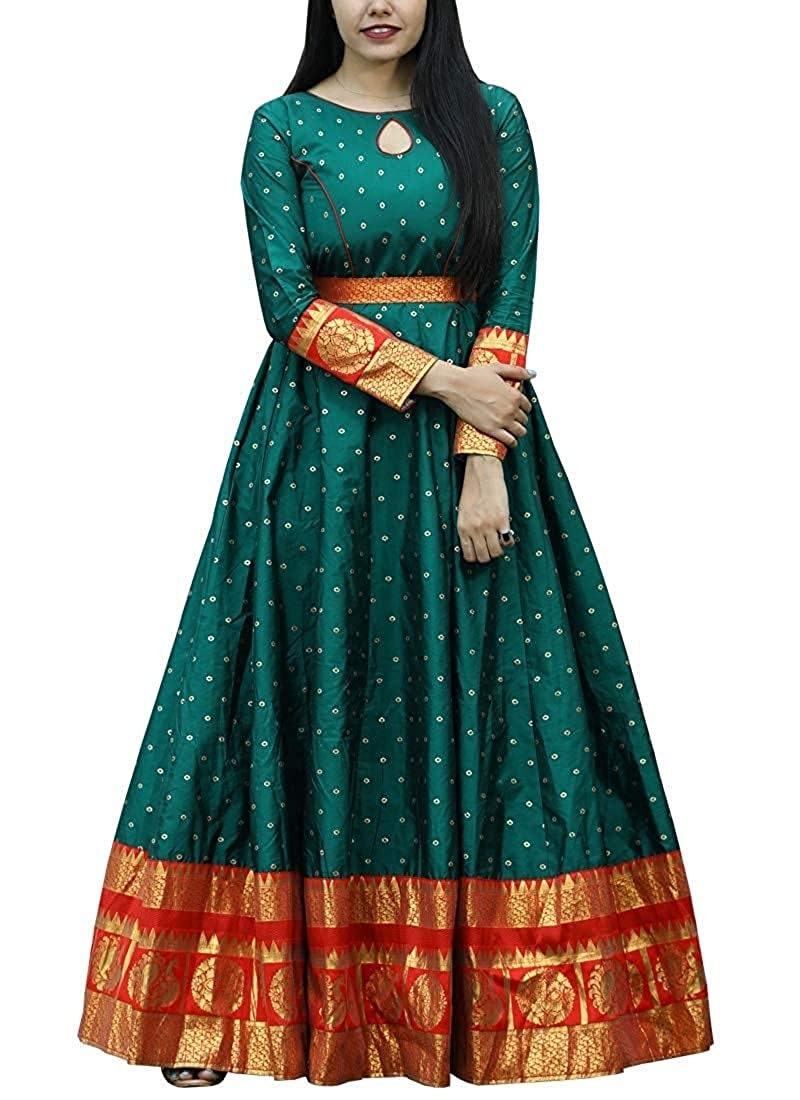 Designer gown from shop old saree