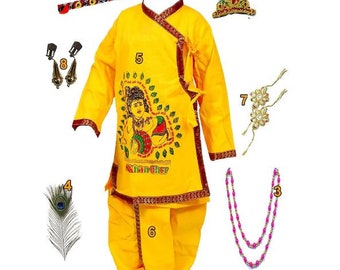 Kanha Dress for Boys Krishna Dress Janmastami Kanha Costume