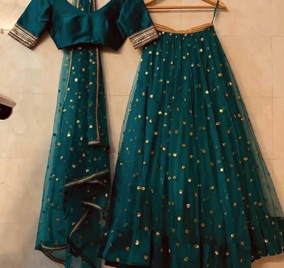 Party Wear Indian Sangeet Lehenga Dress 