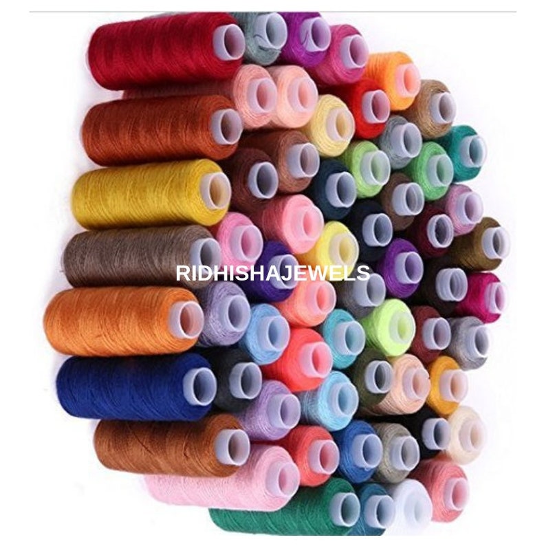 30 Assorted Colour Polyester Sewing Thread Spools 250 Yards Etsy