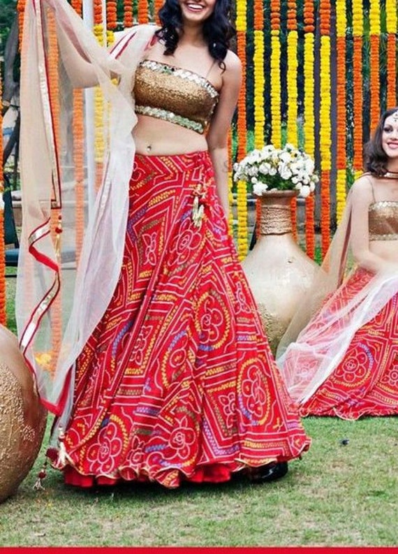 bandhani lehenga