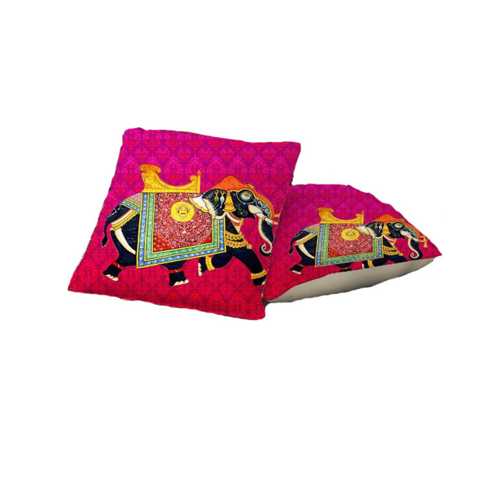 Pack of 5 Printed Rajasthani Cushion Covers 40 Cm40 Cm Etsy