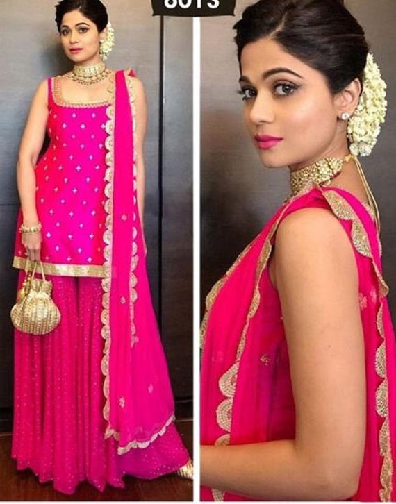 Sharara Dress for Wedding Functions Online 2021 #PN70 | Sharara designs,  Bridal sharara, Trending dresses