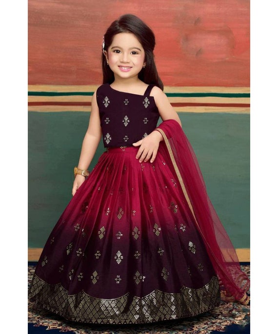 SROLY Indi Girls Lehenga Choli Ethnic Wear Embroidered Lehenga, Choli and  Dupatta Set Price in India - Buy SROLY Indi Girls Lehenga Choli Ethnic Wear  Embroidered Lehenga, Choli and Dupatta Set online