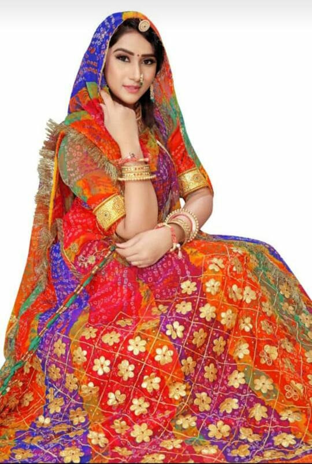 Buy Free Stiching Traditional Rajputi Poshak Rajasthani Lehenga ...