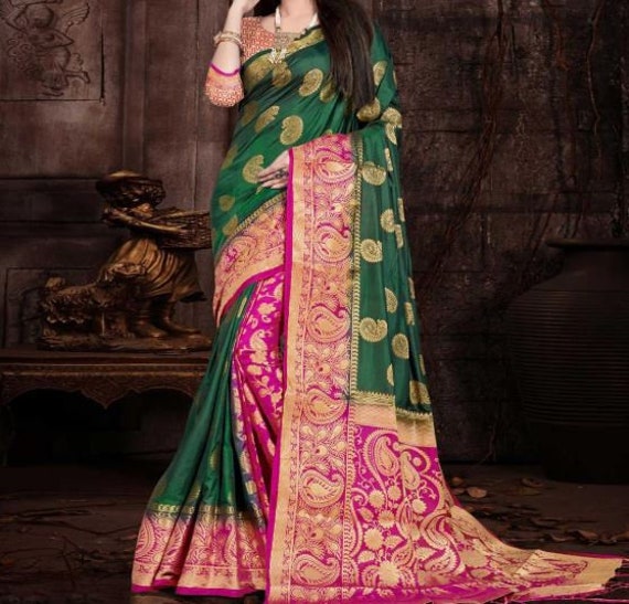 Feestelijke Indian Designer gekleurde zijde - Nederland