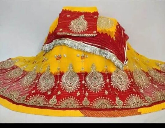 Party Wear Semi Stitched Ladies Rajasthani Lehenga at Rs 900 in Surat