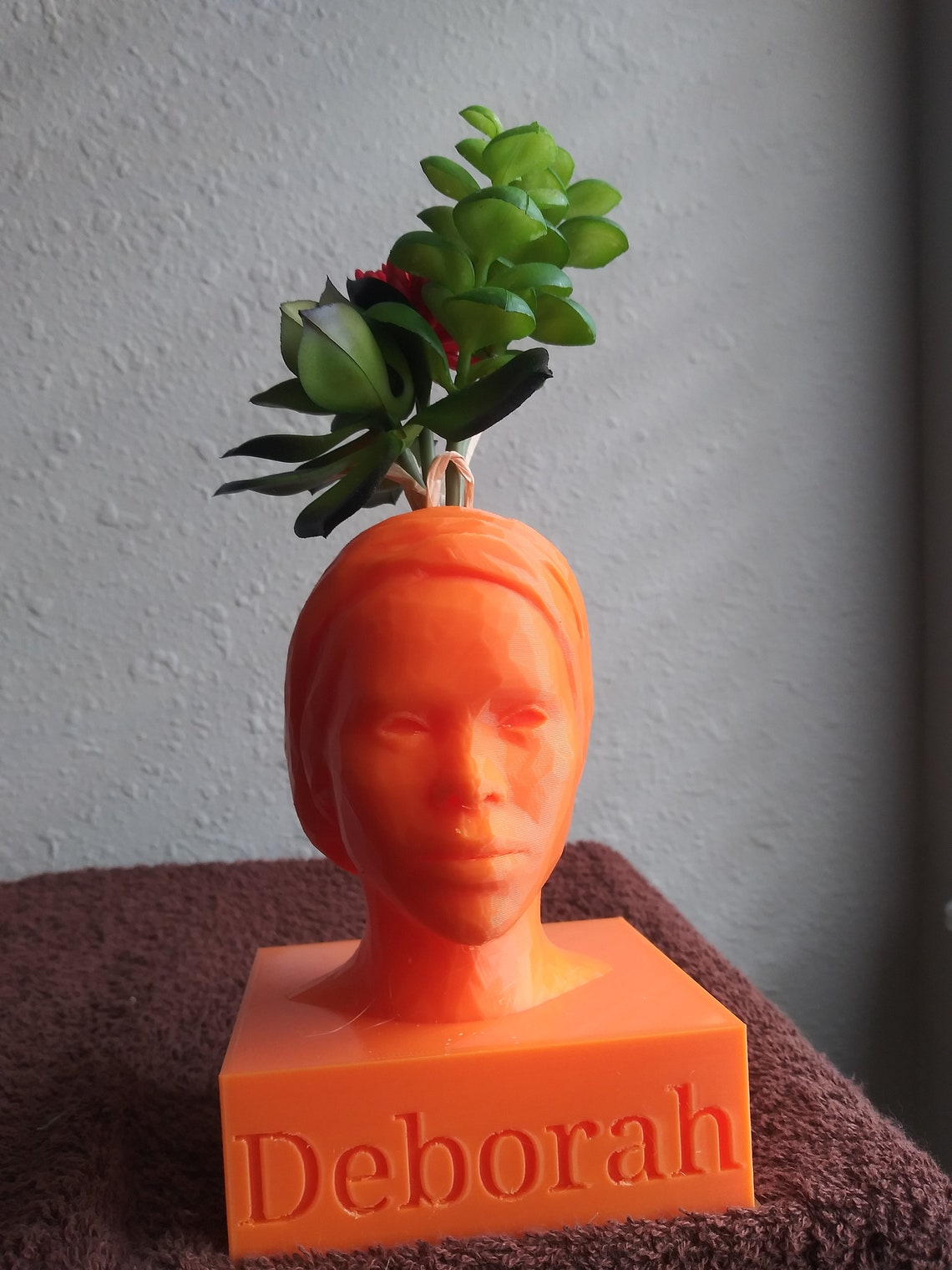Head bust vase figurine portrait 3d printed customizable Etsy