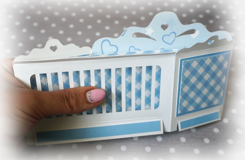 Download SVG DXF cutting file New baby Pop-up card cot 3D cricut | Etsy