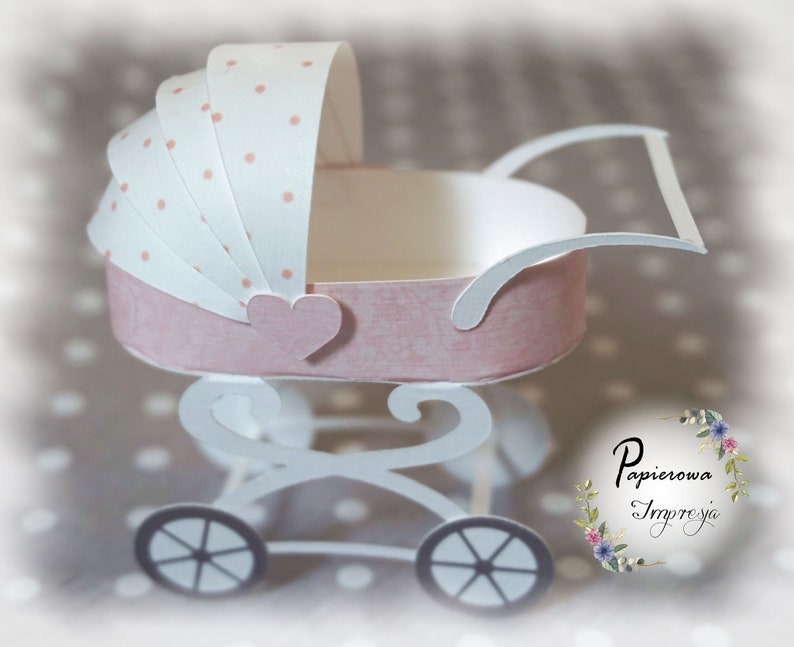 Download SVG 3d cutting file DXF baby stroller exploding box element | Etsy