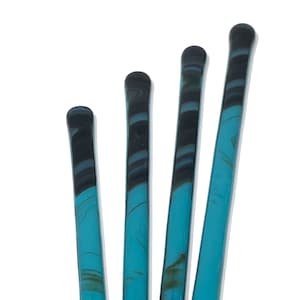 studioTica Sleeping Beauty [Retiring] -- Handmade Glass Swizzle Sticks - Coffee Java Cocktail Stirrers - Pitcher Functional Art