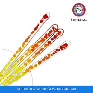 Handgjorda glaspinnar: Sunbeam - Cocktailkaffekanna - Singlar + Set av studioTica