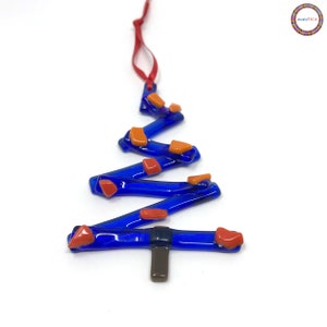 studioTica Sticks and Stones - Handgemaakt glazen ornament - College - VT, Navy, LSU, Auburn, Gators, Hurricanes