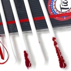 Handmade Glass Swizzle Stick - Pixie Stix - Love Collection Cocktail Stirrers