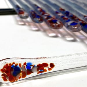 Handmade Glass Swizzle Sticks: Celebration - Coffee and Cocktail Stirrers + Extra Long Pitcher Rods