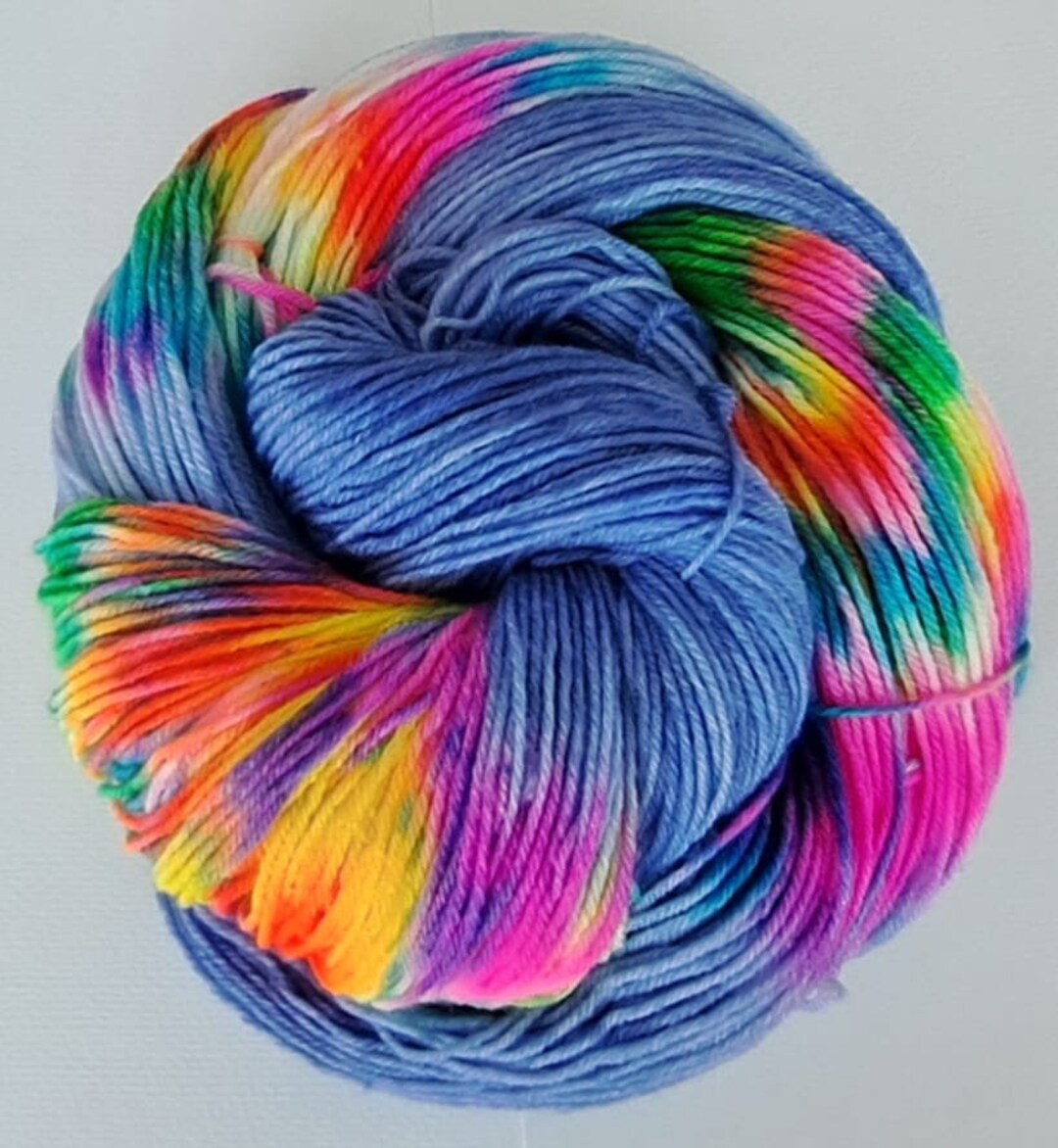 Spring in Light Blue Sock Yarn/merino Sock Yarn Etsy