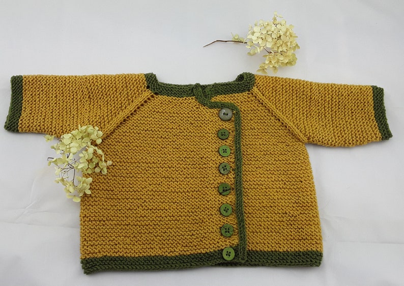 Baby jacket hand knitted