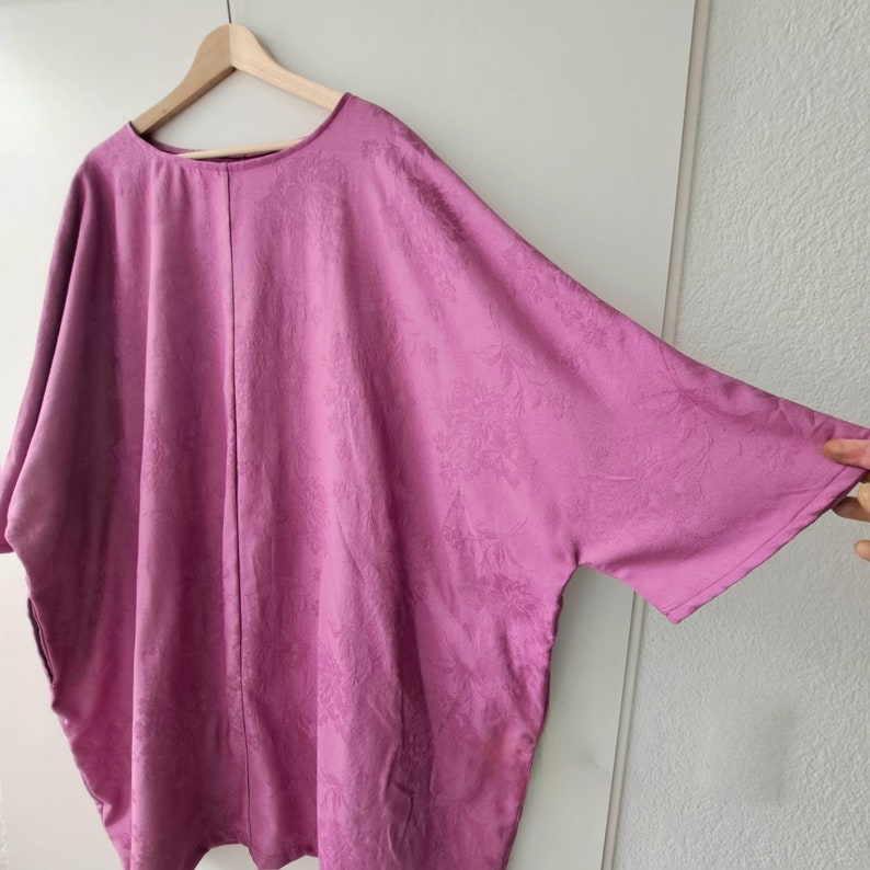 Blusenkleid mit angeschnittenen Ärmeln Oversize Bild 4