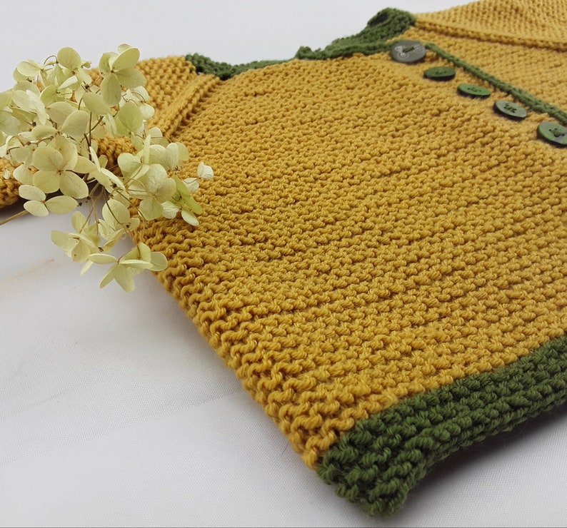 Baby jacket hand knitted