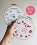 Double Beginner Embroidery Kit // Learn 20 different stitches // English Français German Portuguese 