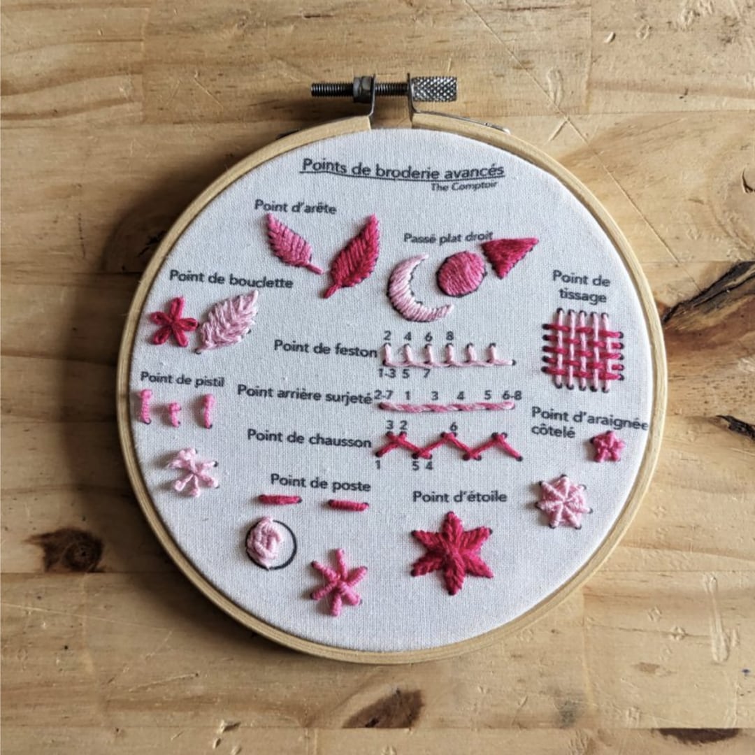 Advanced Embroidery Kit // Printed Fabric W/ # to Follow - Beginner ...