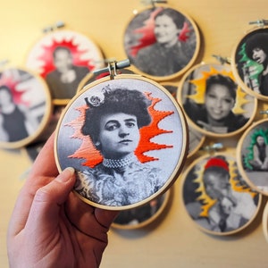 my USA Heroes mini embroidery kits // for beginners // in English or en Français