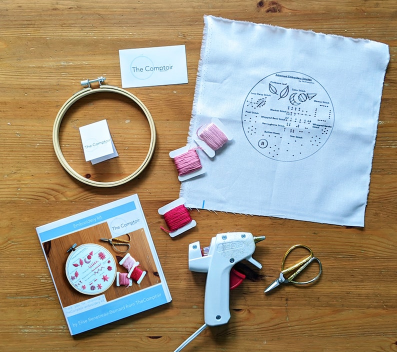 Advanced embroidery kit  printed fabric w to follow  etsy