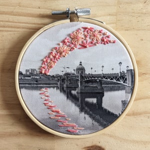 City mini embroidery kit // for beginners// Boston New York city San Francisco Washington DC image 10