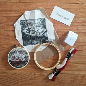 City mini embroidery kit // for beginners// Boston New York city San Francisco Washington DC image 3