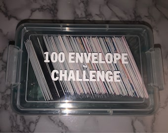 100 Envelope Challenge Box 100 Envelope Savings Challenge Save 5,050 ...