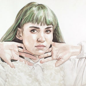 Grimes - original watercolor painting