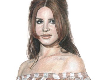 Lana - original colored pencil drawing