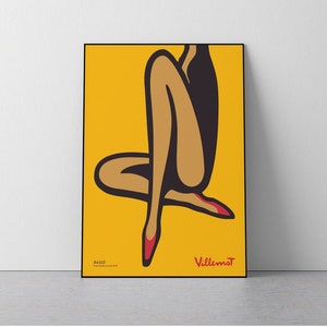 Bally, Art Deco, Mid-Sixties Vintage Art, Fashion, Vintage advertisement poster, living room, Bedroom, Download Print in 3 sizes
