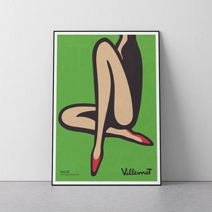 Bally Green, Art Deco, Mid-Sixties Vintage Art, Fashion, Vintage advertisement poster, Living room, Bedroom, Download Print in 3 sizes