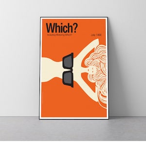 Which?, Magazine Cover, Mid-Sixties, 1968 Vintage Art, Fashion, Vintage advertisement poster, Poster Print, Download Print in 3 sizes