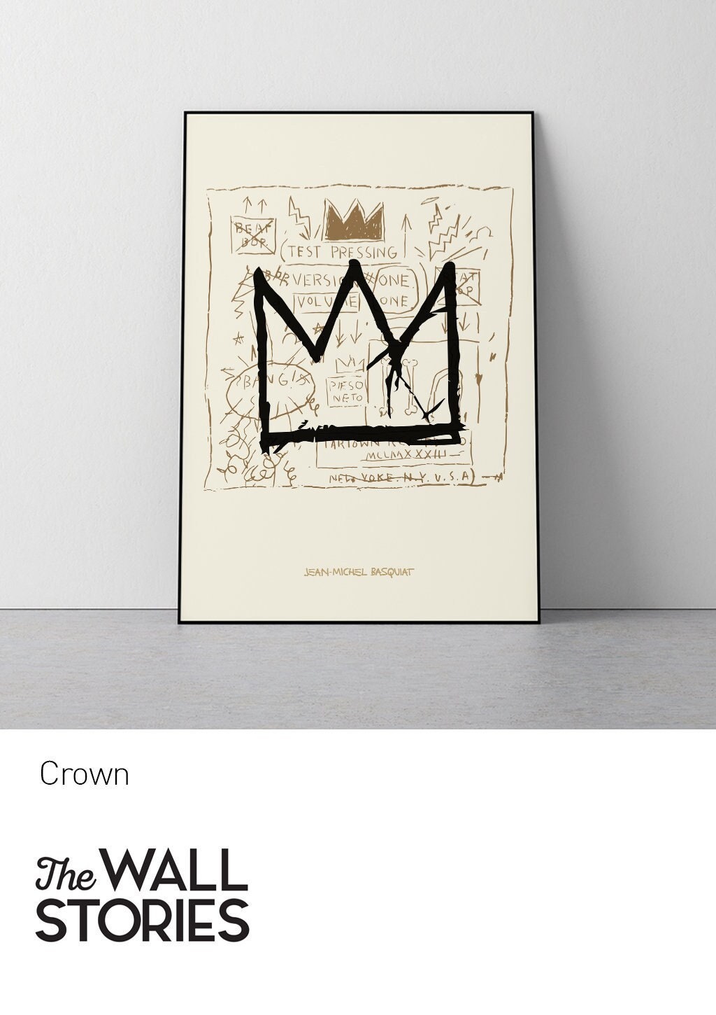 Crown Jean michel Basquiat Iconic Rare Modern Contemporary